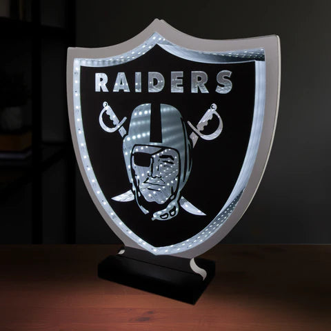 NFL LAS VEGAS RAIDERS LED INFINITY LOGO LIGHT